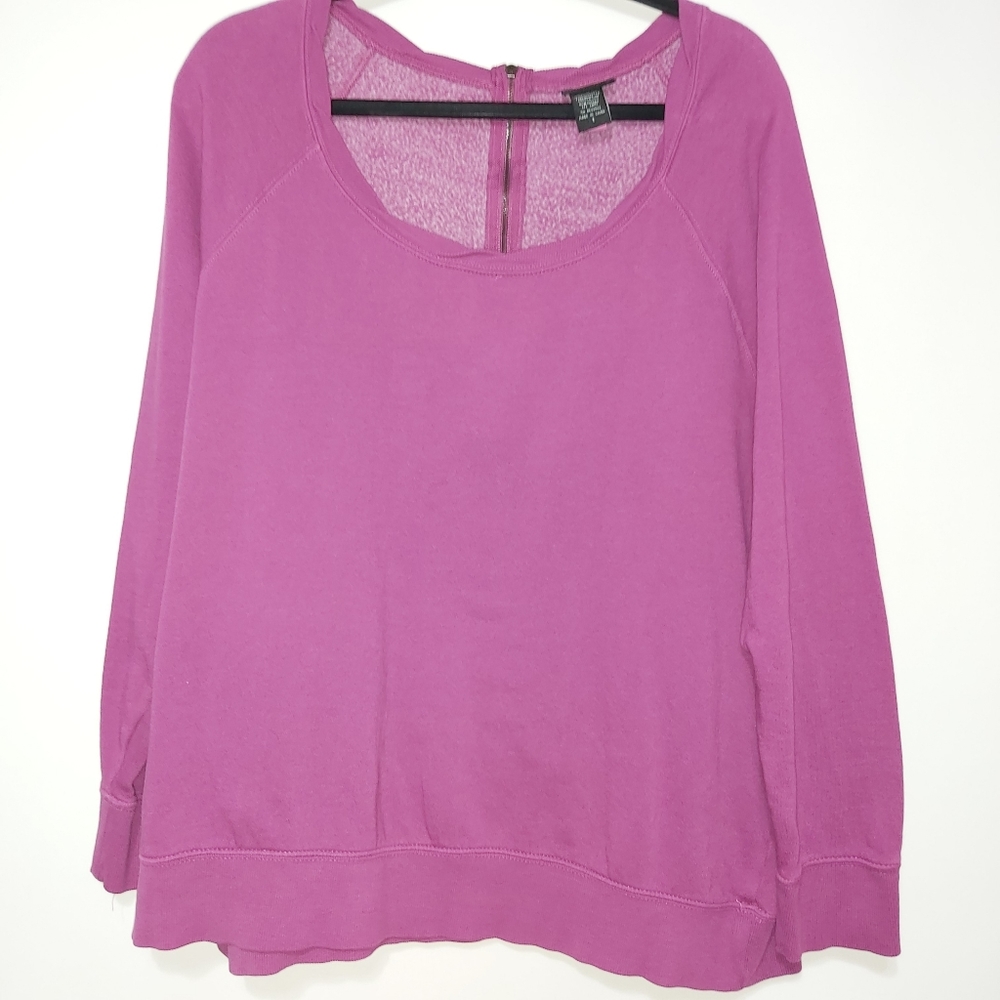 Torrid Mauve long-sleeved sweater.